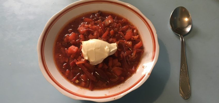 mein erster echter russischer Borscht